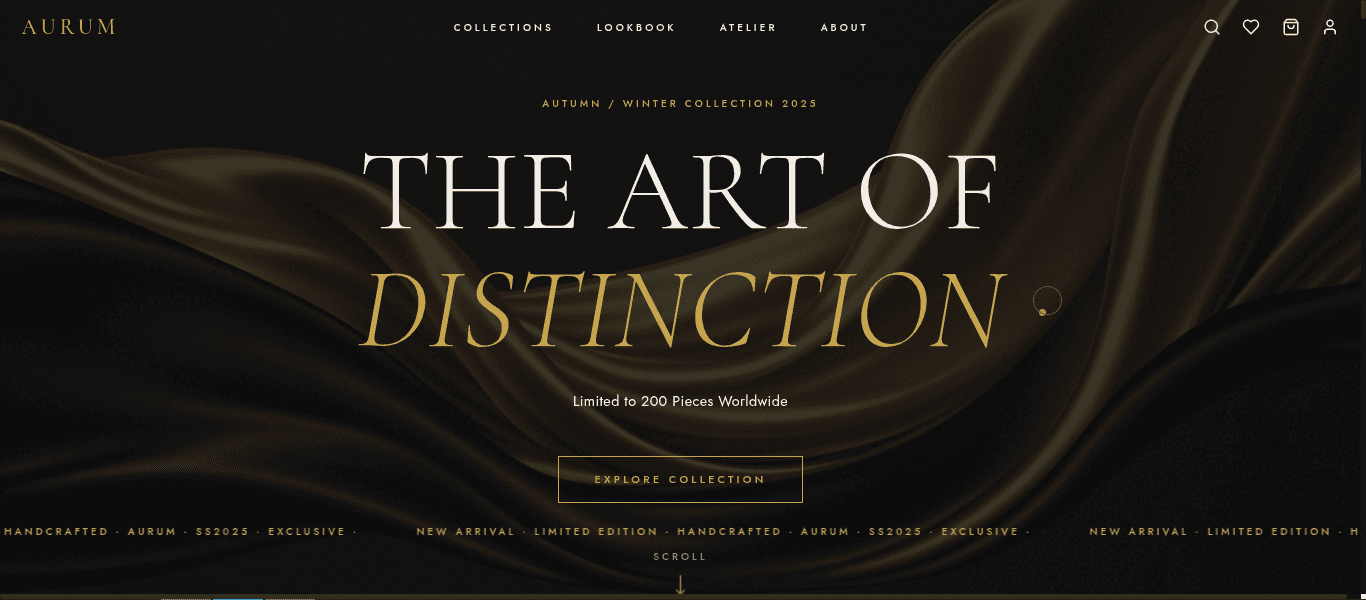 AURUM — Ultra-Luxury Fashion House