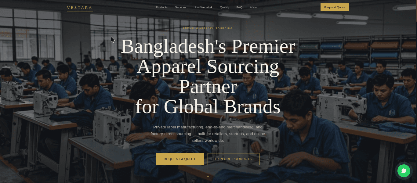 VESTARA — Global Sourcing Platform